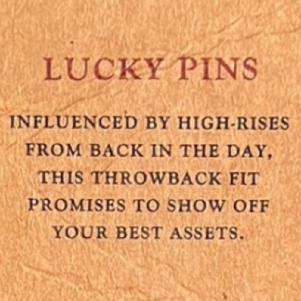 RARE LUCKY BRAND LUCKY PINS JEANS WOMENS SIZE 00 BUTTONS DOWN FRONT HIGH WAIST - Picture 7 of 7